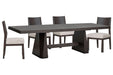 Tauren - 5 Piece Extendable Double Pedestal Dining Table Set Magnussen Furniture