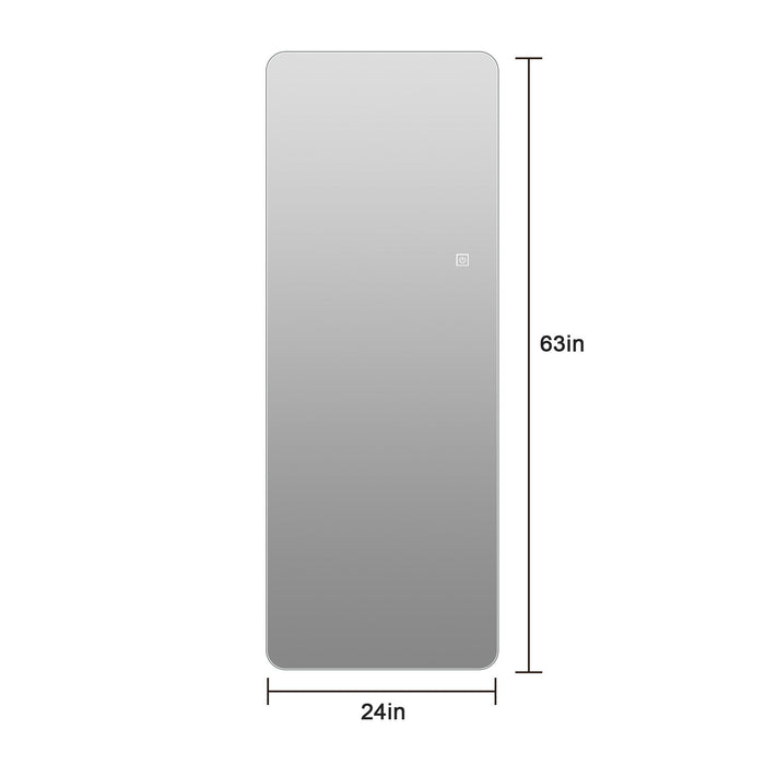 Wall Mounted LED Full Length Mirror Daily Nest