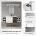 Wall Mounted Bathroom Vanity With Sink, Cabinet & Half Door Home Essentials