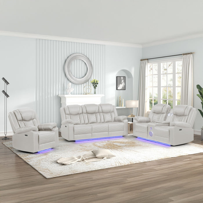 Challenger - LED Power Recliner Set Matrix Furniture Group