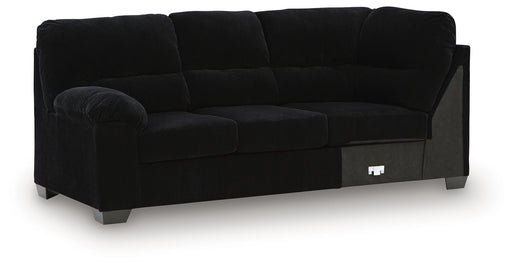 SimpleJoy - LAF Sofa With Corner Wedge - Onyx Signature Design by Ashley®