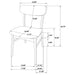 Whisten - Dining Side Chair (Set of 2) - Walnut Furniture Max
