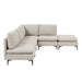 Upholstered Modular Sectional With Tall Legs, Medium Firm Seat Home Essentials