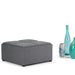 Avalon - Square Coffee Table, Storage Ottoman Simpli-Home