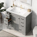 Modern Bathroom Vanity With Sink, 6 Drawers, Adjustable Shelf Hearth and Haven