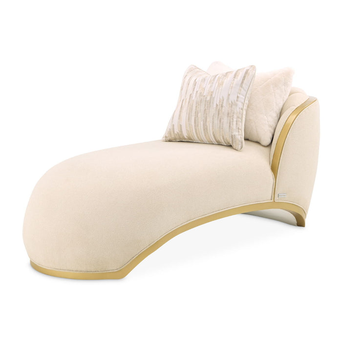 Scotts Square - Chaise - Cornsilk / Light Champagne Michael Amini