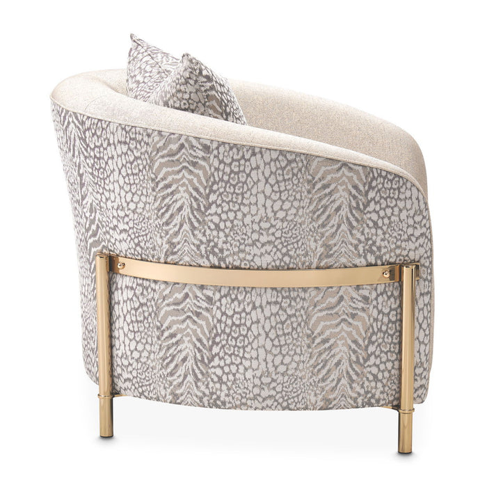 Lisbon - Accent Chair - Opal / Gold Michael Amini