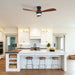 48" Ceiling Fan With Light, Dual Mount (Flush / Downrod), Dimmable LED, Quiet DC Motor, 3 Blades Daily Nest