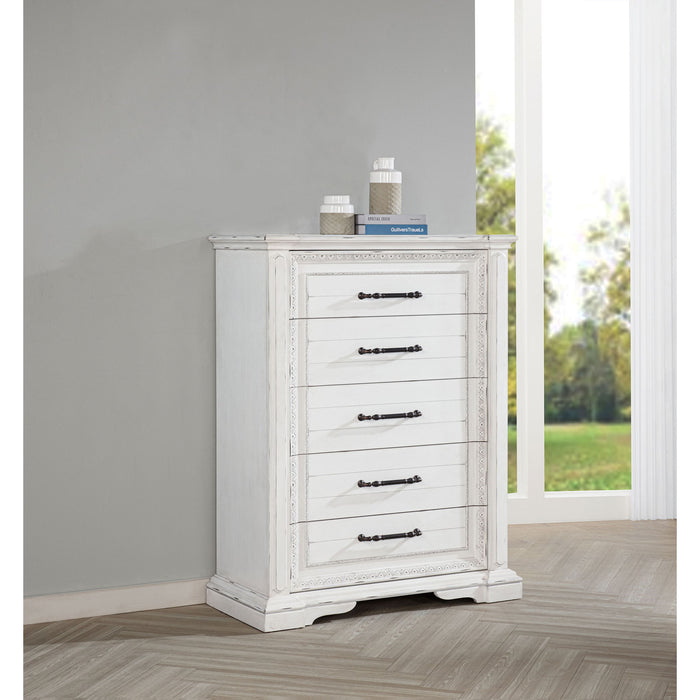 5 Drawer Bedroom Chest Of Drawers - Vintage Furniture Max