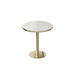 Round Bistro Table - Gold / White Home Essentials