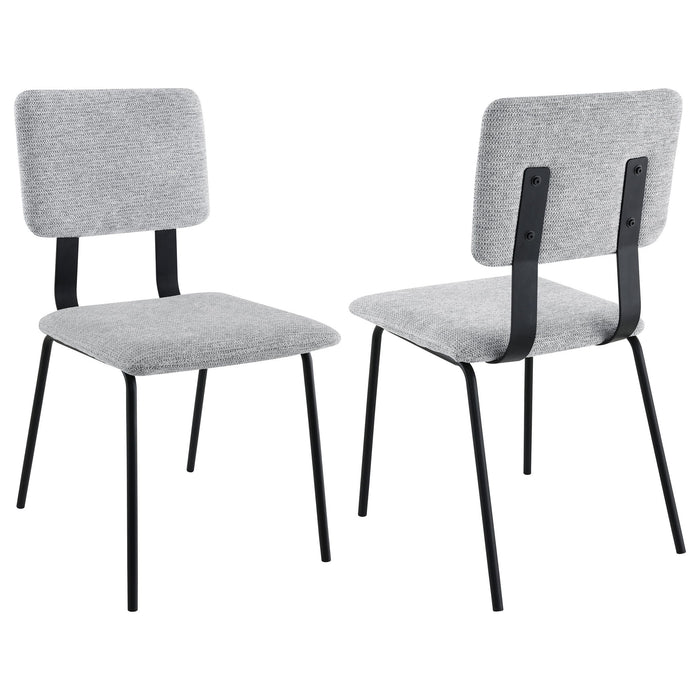 Valley - Upholstered Dining Side Chair (Set of 2) - Gray Furniture Max