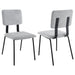 Valley - Upholstered Dining Side Chair (Set of 2) - Gray Furniture Max