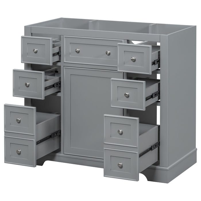 Modern Bathroom Vanity Base Only With 1 Cabinet And 6 Drawers Hearth and Haven