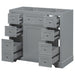 Modern Bathroom Vanity Base Only With 1 Cabinet And 6 Drawers Hearth and Haven
