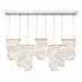 Michael Amini Lighting - Sheer Waves 8-Light Modern LED Chandelier - Rose Gold Michael Amini