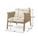 Modern Outdoor Woven Lounge Chair With Solid Frame And Cushions Noble House