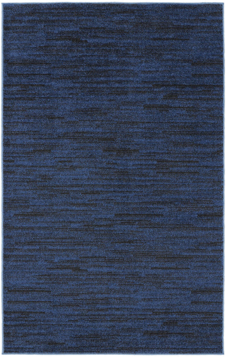 3' X 5' Non Skid Indoor / Outdoor Area Rug - Midnight Blue