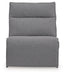 Modmax II - 8-Piece Power Reclining Sectional With LAF Press Back Power Chaise And Console - Salt And Pepper Signature Design by Ashley®