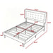 Upholstered Platform Bed With Slats Home Essentials