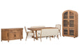 Woodward - Trestle Extendable Dining Table Set Magnussen Furniture