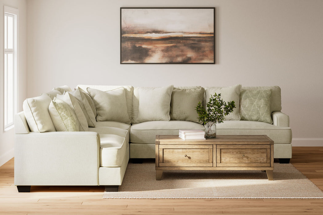 Rawcliffe - 5-Piece Sectional - Parchment Signature Design by Ashley®
