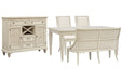 Newport - 5 Piece Extendable Rectangular Dining Table Set Magnussen Furniture