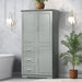 Tall And Wide Storage Cabinet With Doors For Bathroom Or Office, 3 Drawers - Gray Hearth and Haven