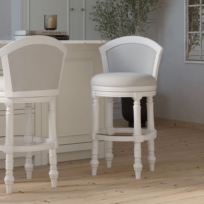 Barrel Back Stool With Swivel Home Essentials