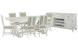 Heron Cove - Extendable Trestle Dining Table Set Magnussen Furniture