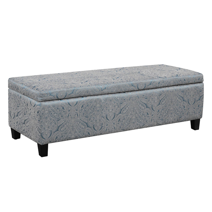 Indoor Storage Ottoman Bench With Hidden Storage - Pattern Noble House