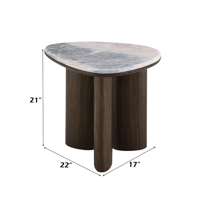 Hanale - Table With Marble Top ACME