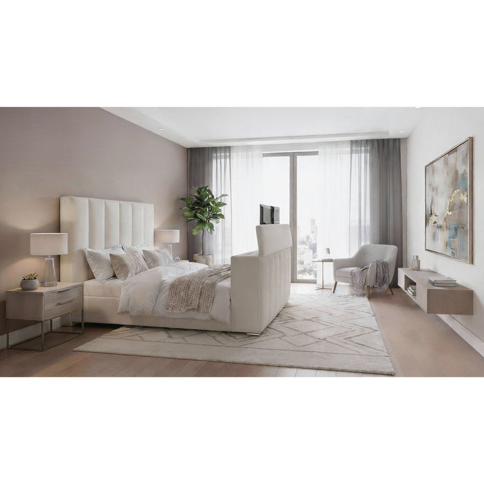 Sacha - Bed With TV Lift And Fireplace Global Furniture USA