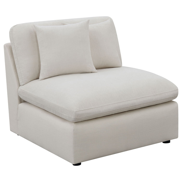 Greeley - 5 Piece Upholstered Modular Sectional Sofa - Ivory Furniture Max