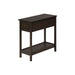 Accent End Table, 2 Tier, Storage Drawer, Transitional - Walnut 8th Street
