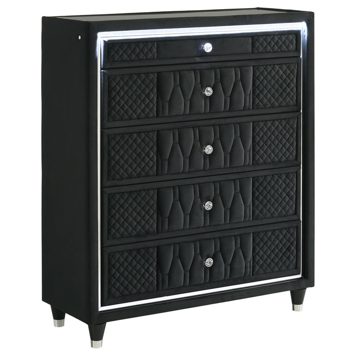 Mika - 5 Drawer LED Chest Furniture Max