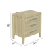 Adeline - 3 Drawers Nightstand With USB & LED Light - Natural Wood Wash Home Essentials