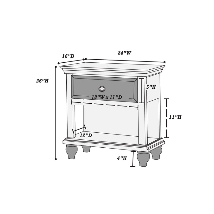 3 Piece Bedroom Set With 2 Nightstands Home Essentials