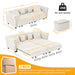 3 In 1 Convertible Sleeper Sofa Bed With Movable Ottoman Home Essentials