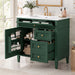 Bathroom Vanity With Sink, Rectangular Storage Cabinet & 2 Drawers And Tip Out Drawer Hearth and Haven