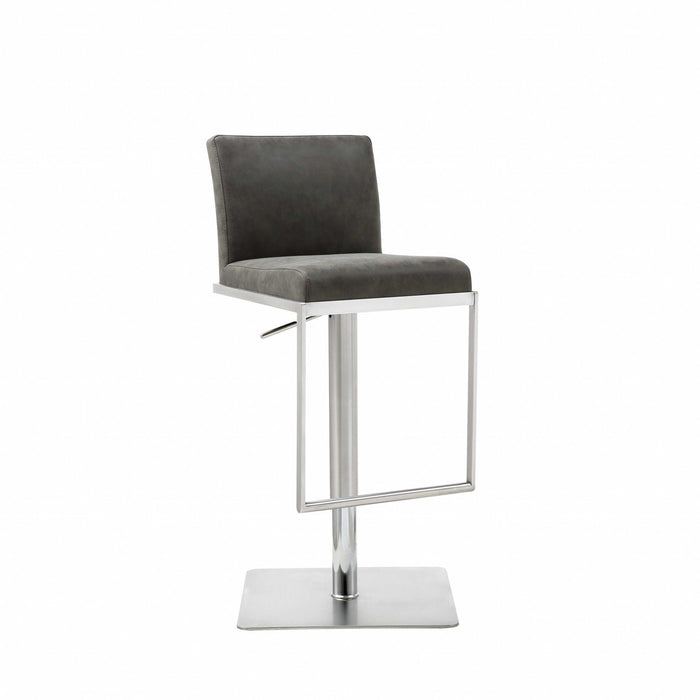 Stainless Steel Bar Chair - Gray / Silver