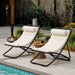 Outdoor Folding Chair With Adjustable Backrest (Set of 2) Hearth and Haven