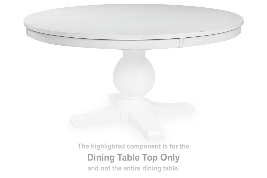 Greddinton - Round Dining Room Table Top - White Signature Design by Ashley®