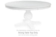 Greddinton - Round Dining Room Table Top - White Signature Design by Ashley®