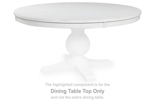 Greddinton - Round Dining Room Table Top - White Signature Design by Ashley®
