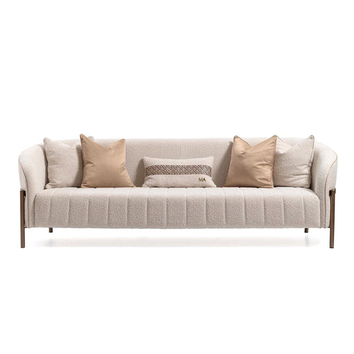 Lisbon - Sofa - Oyster / Matte Bronze Michael Amini