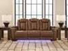 Gruaro - Power Reclining Sofa With Adjustable Headrest - Amber Signature Design by Ashley®
