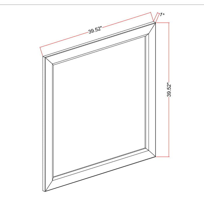 Harry - Mirror, Large Scale Design For Bedroom - Brown Global Furniture USA