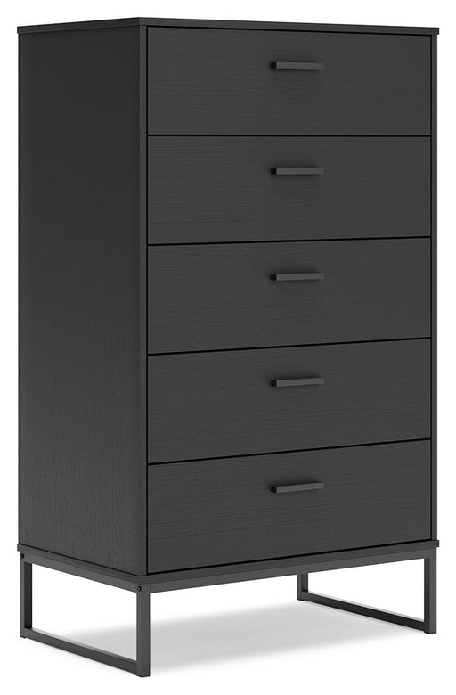 Socalle - Five Drawer Chest - Black Signature Design by Ashley®