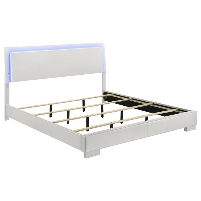 Dulcey - Bedroom Set With LED Lighting Furniture Max
