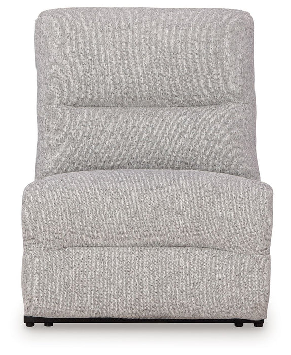Acklen Place - Power Armless Recliner With Adj Headrest - Pewter